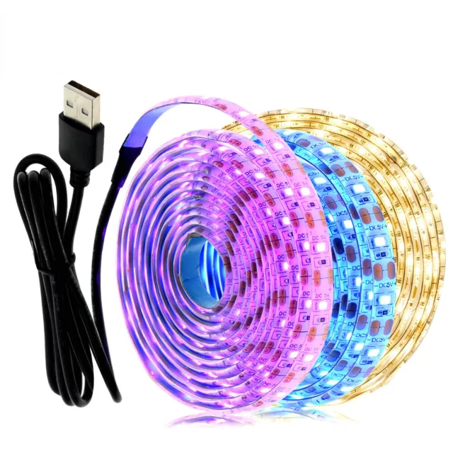 5V USB LED Strip Light 1M 2M 2835 TV Background Lighting Decoracion Fairy Lights