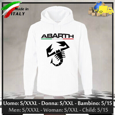 Felpa "ABARTH" Hoodie Sweatshirt Club Italia Corse Rally Tuning, Collez. 2022!