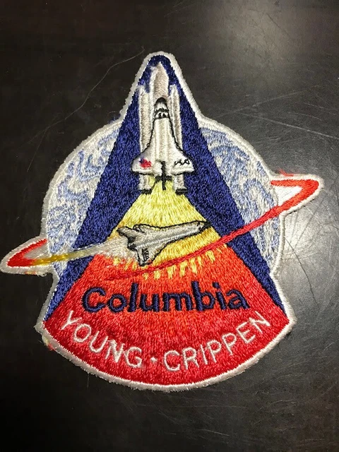 NASA Columbia Space Shuttle Young & Crippen Mission Patch STS-1 Inaugural