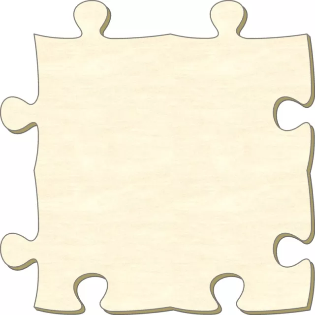 Blanko Holzpuzzle-Teil unendlich M, 20,5 x 20,5 cm, bemalen, basteln, gestalten