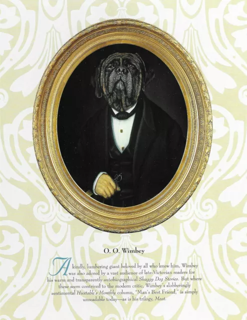 Mastiff "O.O." - CUSTOM MATTED - Vintage Dog Art Print - Poncelet