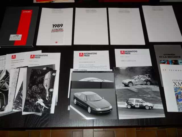 CITROEN dossier de presse media press kit salon de PARIS 1990 - français - rare