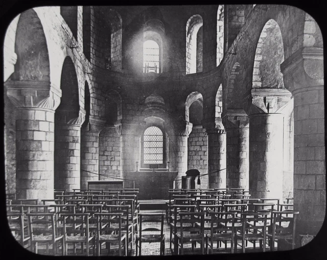 Glass Magic Lantern Slide ST JOHNS CHAPEL TOWER OF LONDON C1890 VICTORIAN PHOTO