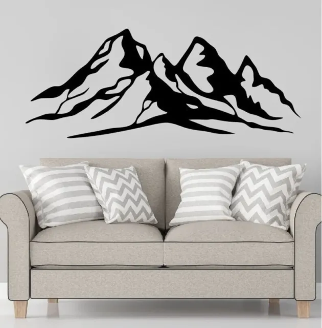 Wall Art Home Decor Metal Acrylic 3D Silhouette Poster USA Mountain