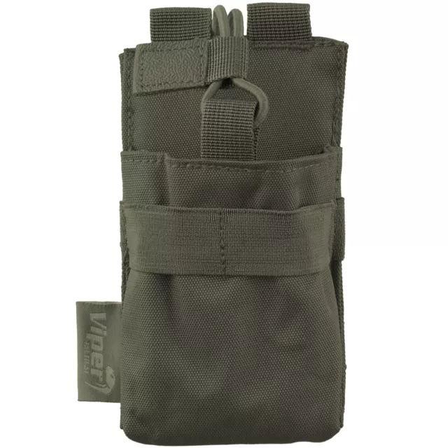 Viper Tactique Gps Sangle Poche Chasse Radio Comm Cordura Molle Poche Vert