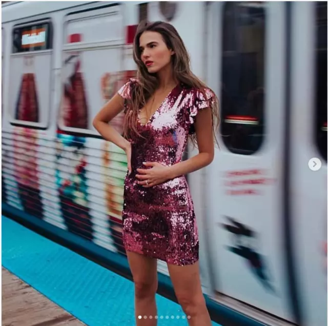 ZARA NEW SHORT Sequin Dress Evening Collection Pink Xs L 0387 177 54.88 PicClick
