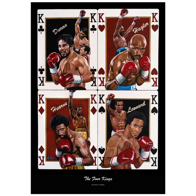 FOUR KINGS BY Killian Art Duran, Hagler, Hearns, Leonard