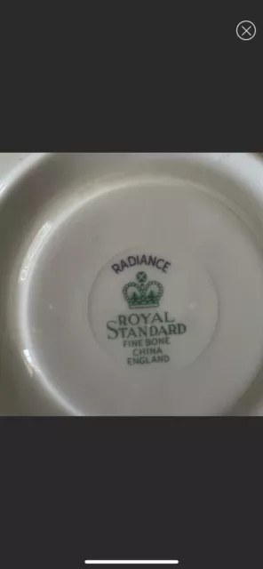 Vintage Teacup & Saucer Royal Standard Radiance Bone China Made in England 3