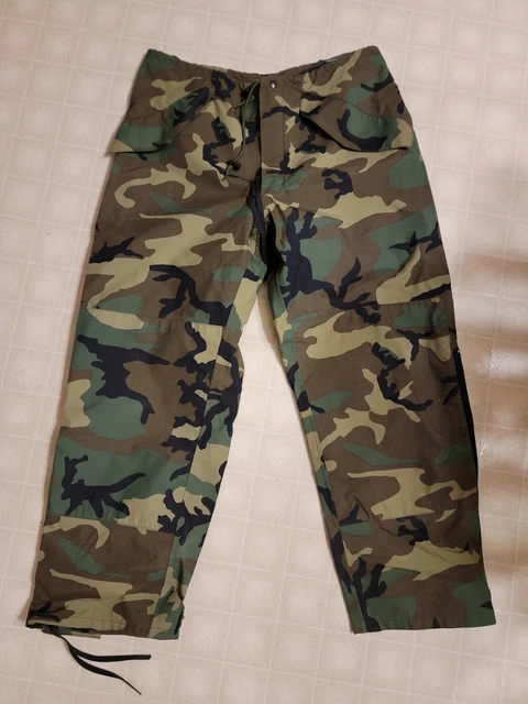 US Military Goretex ECWCS Extreme Cold Pants Trousers Woodland Camo Med Reg