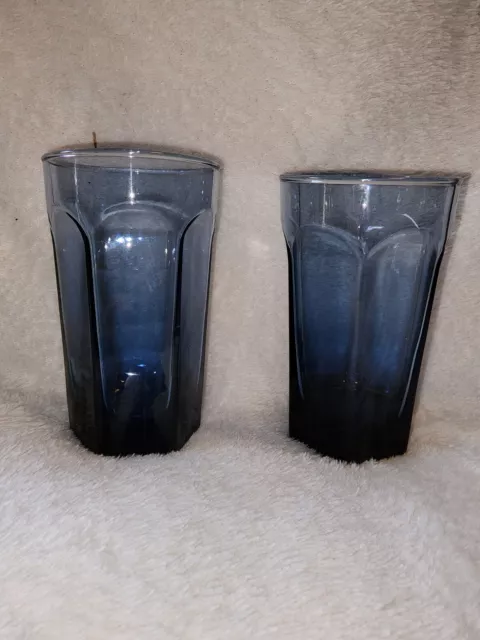 Vintage Anchor Hocking Cobalt Blue 12oz Set Of 2