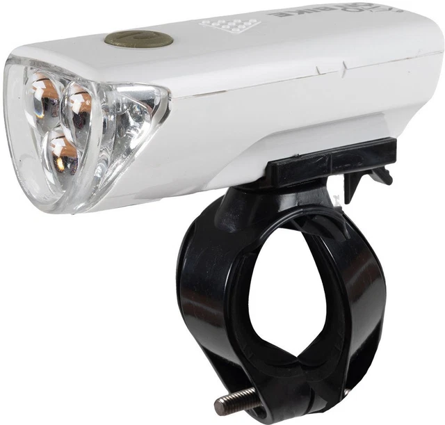 Éclairage Avant Vélo On Bike – 3 LED Blanches, Fixe/clignotant/alterné, étanche, Fixation Cadre