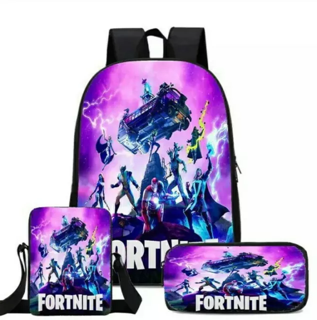 Sac A Dos Fortnite  3 pieces Avengers Thor Groot mysti trousse école