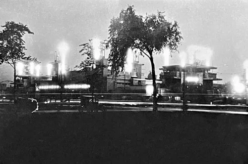 Midway Gardens At Night Chicago Illinois IL Reprint Postcard