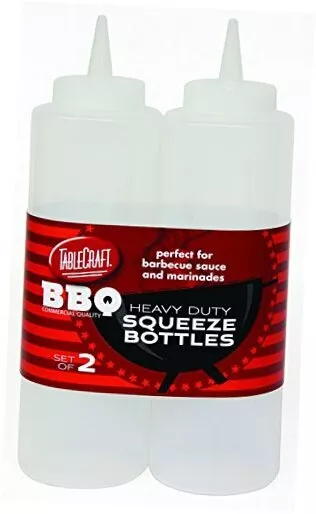 12 oz Clear Heavy Duty Squeeze Bottle (2 Pack) Squeeze Bottles