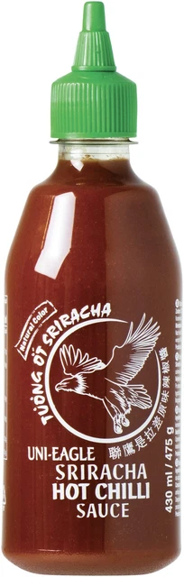 Salsa di peperoncino Sriracha piccante salsa calda peperoncini aglio 3x 475 g NUOVO MHD 1/25 Salsa di peperoncino Sriracha piccante salsa calda peperoncini aglio 3x 475 g NUOVO MHD 1/25