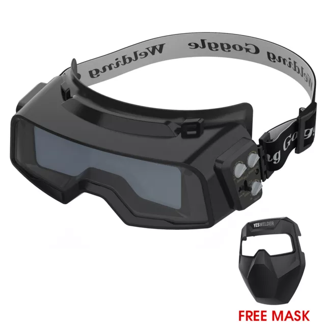 True Color Auto Darkening Welding Goggles/ Glasses with Grinding/Welding/Cutting