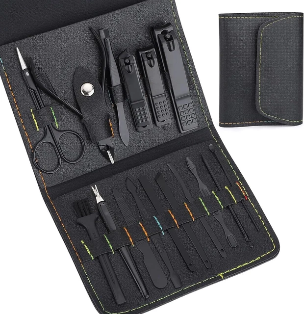 Tagliaunghie Set Professionale Grooming Kit Strumenti per Manicure e Pedicure