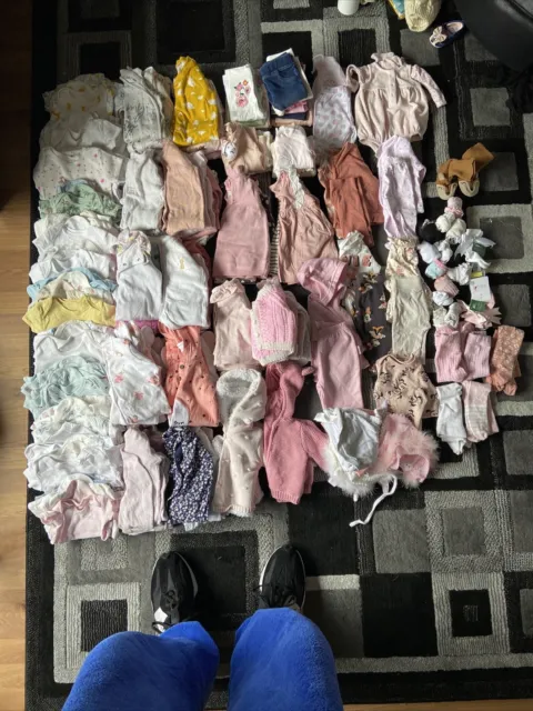 baby girl clothes bundle 0-3 months Over 150 Items Lots Of Different Brands