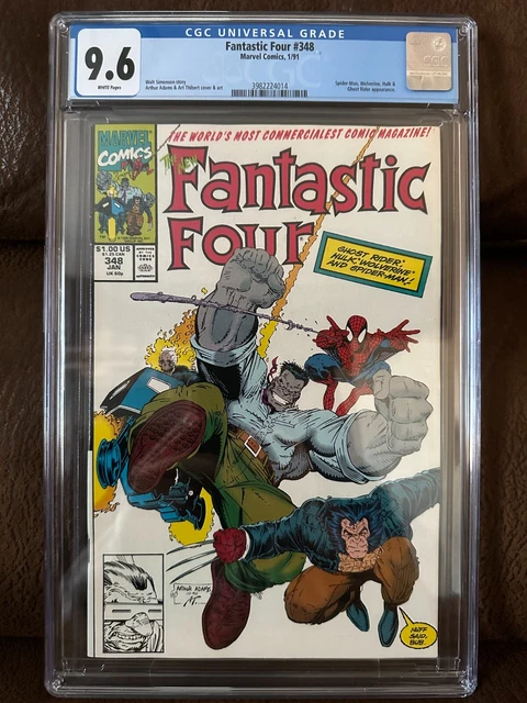 Fantastic Four 348 CGC 9.6 NM+ WP 1/91 BRAND NEW! FRESHLY GRADED! PRISTINE SLAB!