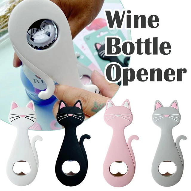 Abrebotellas imán portátil creativo en forma de gato, bebida cerveza de vino Drinkin-uk