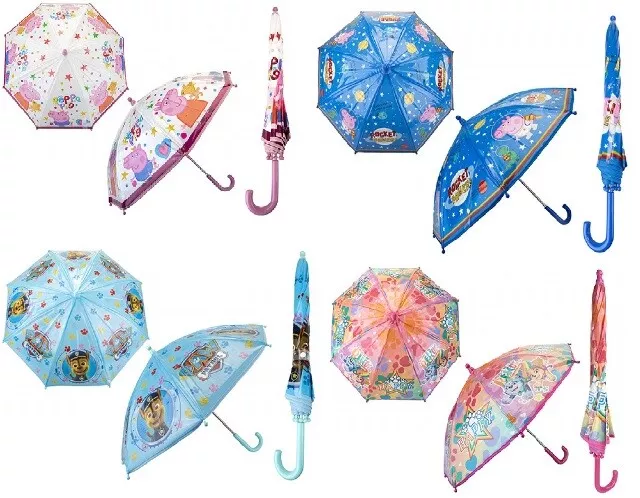 Childrens Character Umbrellas Peppa Pig Paw Patrol Choice 4 Designs School Rain