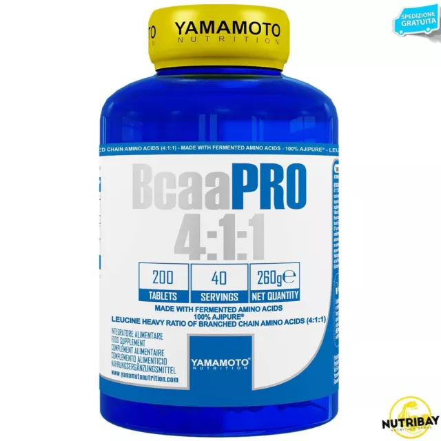 Yamamoto Nutrition Bcaa Pro 4:1:1 Ajinomoto® Ajipure® Aminoacidi 4:1:1 - 200 cpr