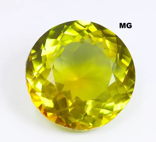 GIE Certified Natural Yellow Sapphire Round Shape Cut Gemstone 21.00 Cts