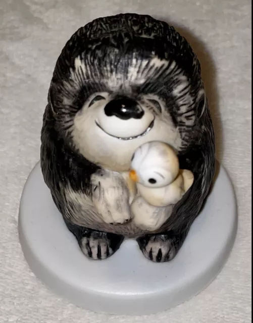 Hedgehog Figurine Sunny Animals Collectible Porcelain By Heartline Vintage Rare