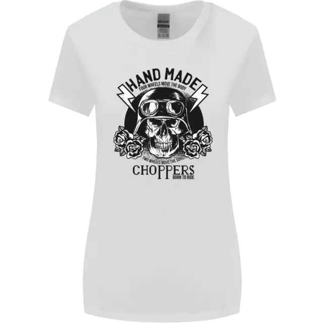 Handmade Choppers Biker Motorcycle Bike Womens Wider Cut T-Shirt