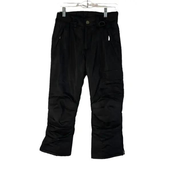AQ YOUTH BOY'S Size Medium Black Ski Winter Snow Pants $34.00 - PicClick