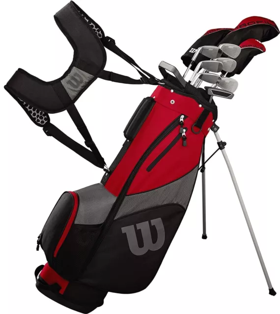 NEW Wilson Profile SGI Mens Complete Golf Club Set w/ Driver, Irons, Bag, Putter