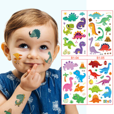 HENBRANDT 2 x 48 Tatouages temporaires de Noël pour Enfants 4 Paquets de 12 