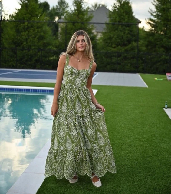 green emerald velvet dress ZARA. Long green die-cut dress Ts – Hibuy market