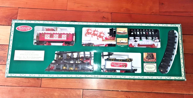 Santa Musical Train Set VINTAGE DAZZLERS SANTA’S Steam Engine Christmas Musical Train Set ...
