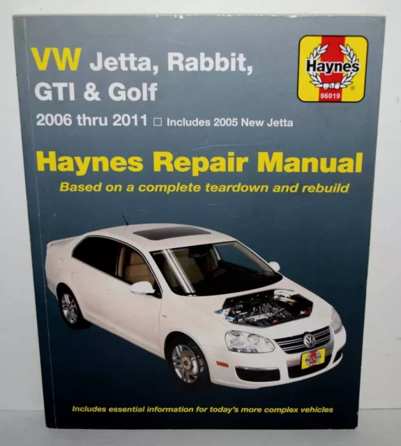 Haynes Repair Manual (96019) VW Jetta, Rabbit, GTI, & Golf 2006-2011 SHIPS FREE