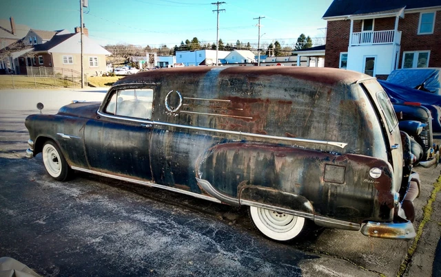 1950's Hearse Meteor Chrome Body Script HOT ROD RAT ROD PONTIAC