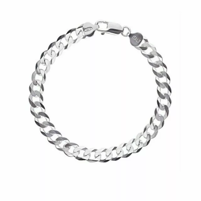 Herren Silber Arrmband Massiv 925 Sterling Silber Armkette Panzerkette Geschenke