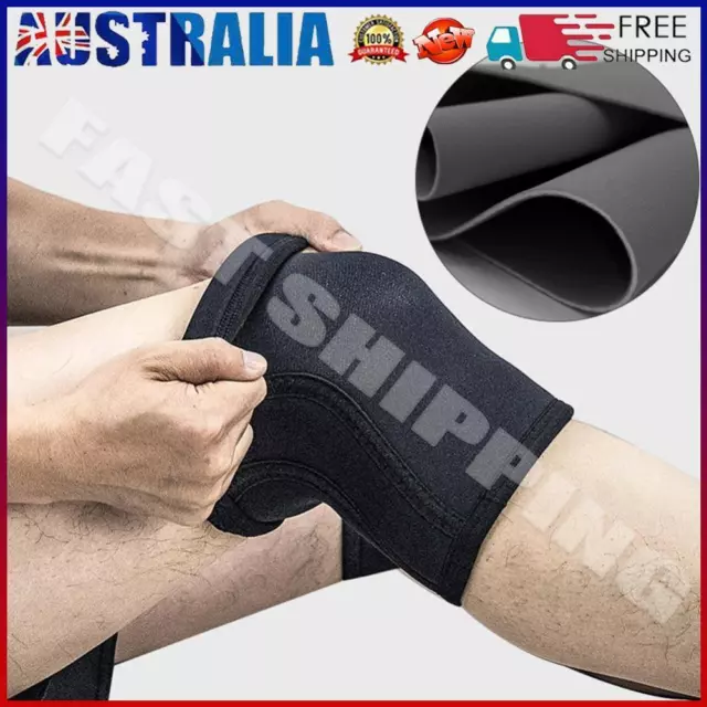 7mm Neoprene Thickened Knee Protective Pads Breathable Support Brace (L)