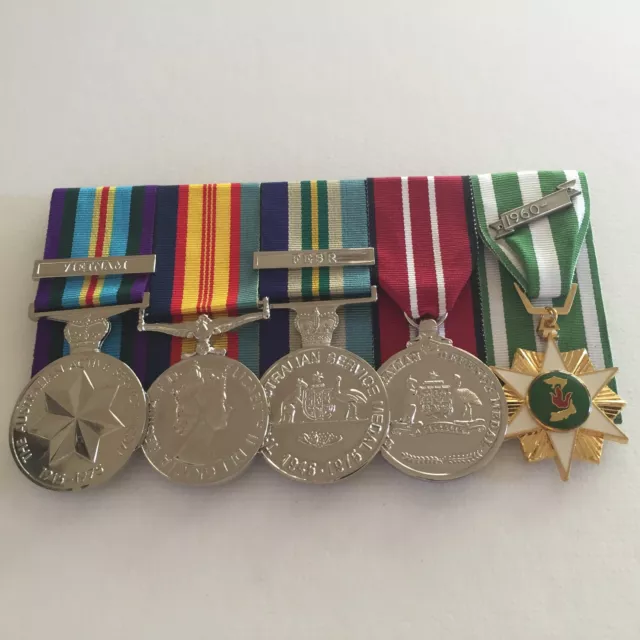 Vietnam Navy Set of Full Size Replica War Medals.