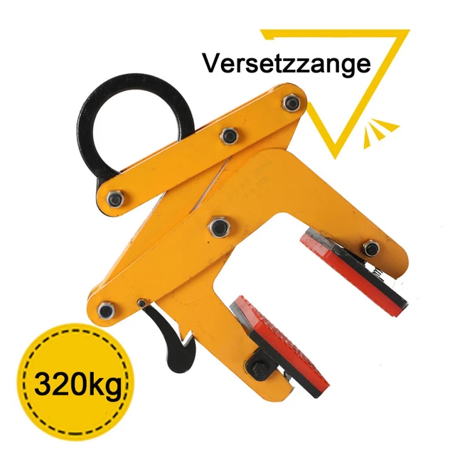 320kg Versetzzange Bordsteinträger Steinzange Hebezange 0~6,5cm Bordsteinzange