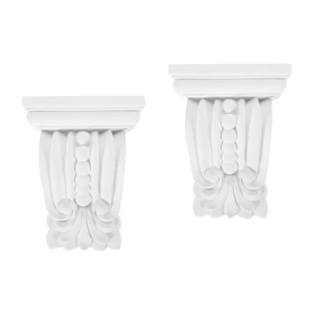 2pcs Europäische Corbels Dekorative Corbels -Klammer -Schnitzer Corbels