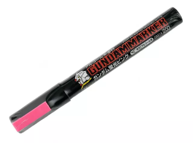 Pluma Marcadora Gunze GSI Mr.Hobby Gundam GM14 Rosa Fluorescente