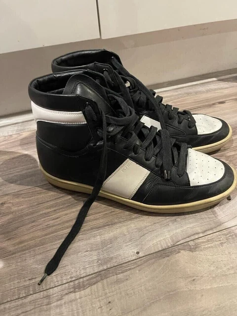 Saint laurent sl1 sales leather high tops
