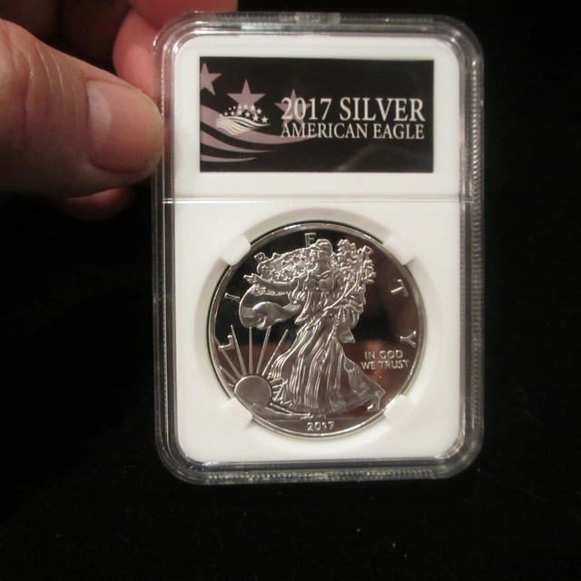 1 Oz .999 Fine Pure Silver Plate 2017 Walking Liberty Eagle Rounds with case
