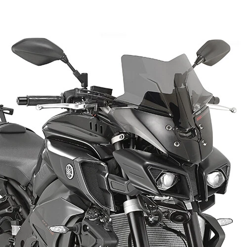 Kappa KD442B Pare-Brise Bas Sportif Yamaha T-Max 500 (2008-2011) - Noir Brillant