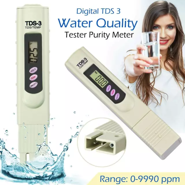 Digital TDS3 PPM Meter Home Drinking Tap Water Quality Purity Test Tester USA