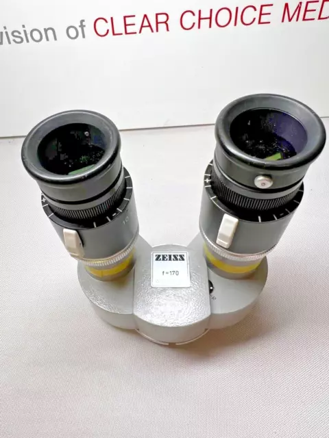 Carl Zeiss F=170 Adjustable Binocular Head w/ 10x/22B Magnetic Eyepiece 2