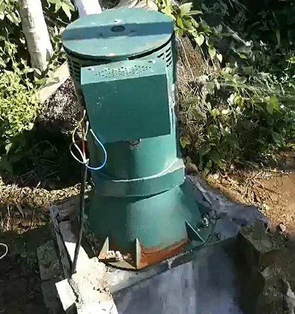 Hidrogenerador de energía hidroeléctrica trifásica 380V turbinas de agua inclinadas Pelton de 10KW