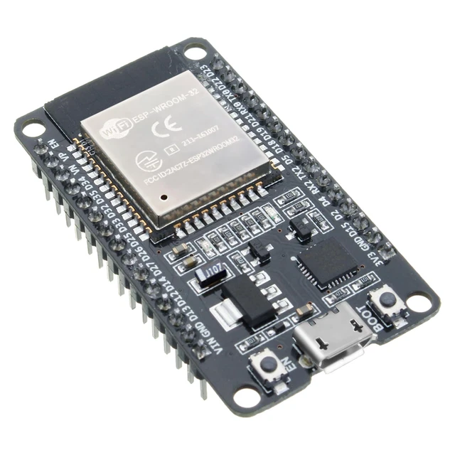 RUIZHI ESP ESPS Scheda di sviluppo 30Pins CH340 2.4 GHz WiFi Bluetooth Dual Core compatibile con IDE, with ESP 30Pin DEVKIT V1 Power Supply Board(2 Pezzi