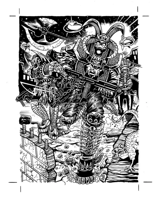 SAMUREX 2023 Trading Card  5 x 7 inch  Hand Drawn Original Inked Artwork